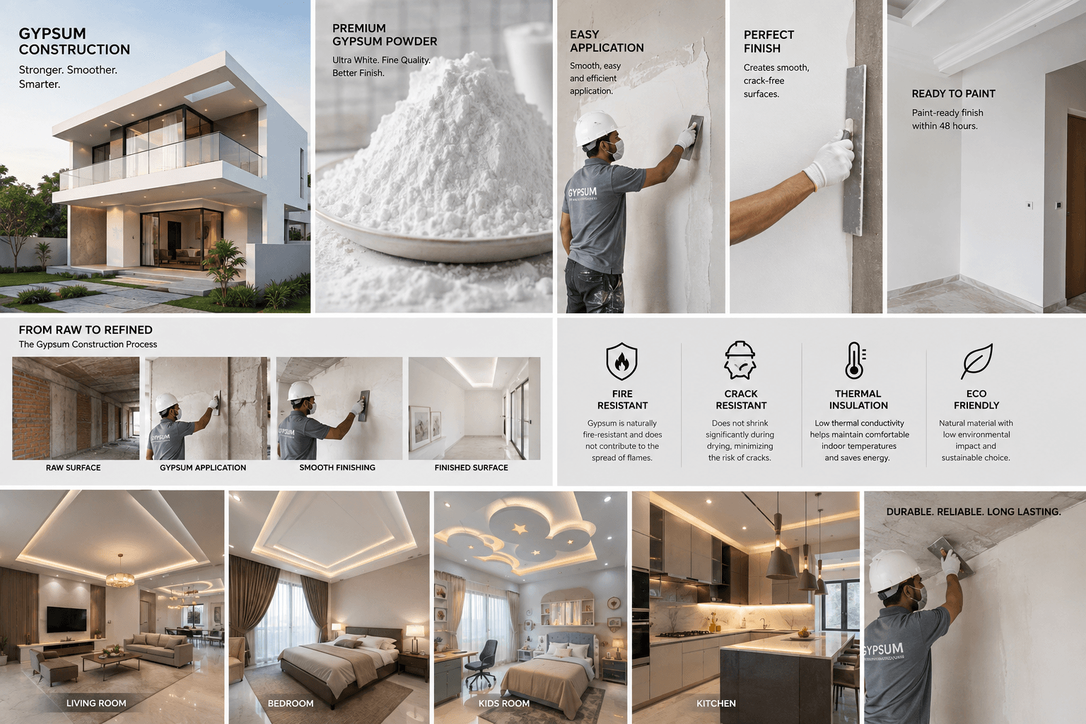 Gypsum Services Collage